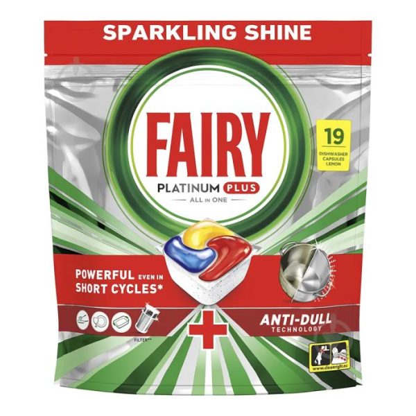 Капсули для посудомийної машини Fairy Platinum Plus 19 шт