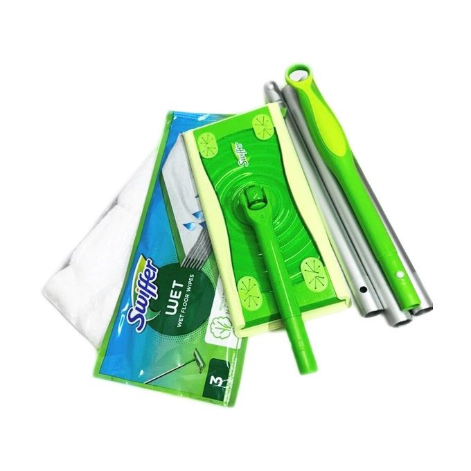 Набір Swiffer швабра, 6 сухих і 3 вологі серветки для пилу - Image 1