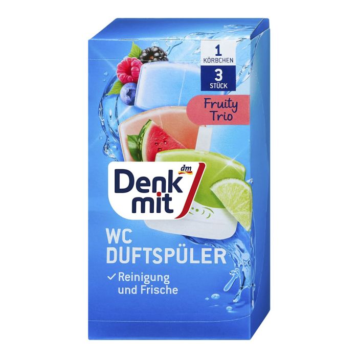 Гелева підвіска для унітазу Denkmit Фруктове тріо 3 шт - Image 1