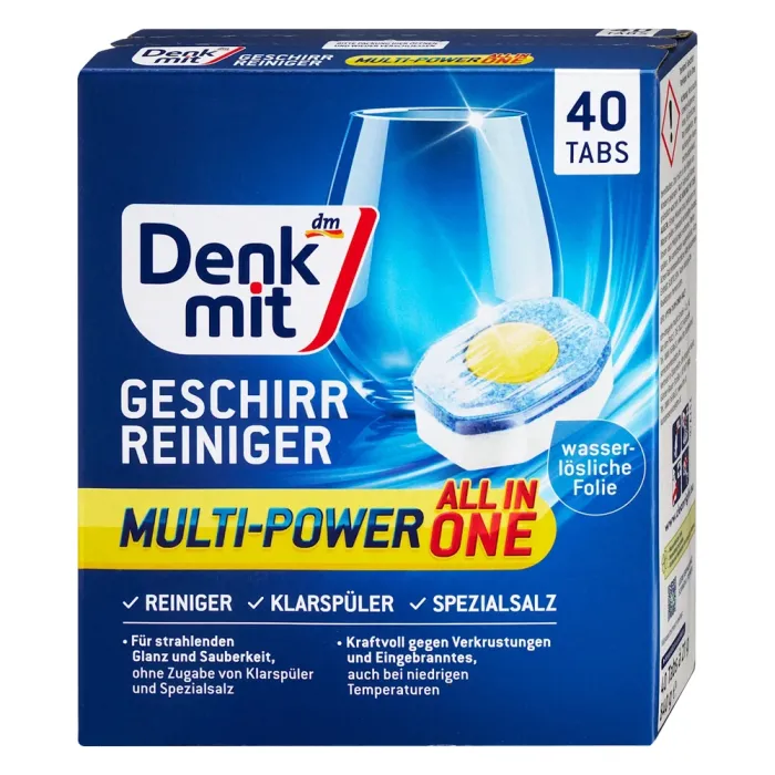 Таблетки для посудомийної машини DenkMit Multi-Power 40 шт - Image 1