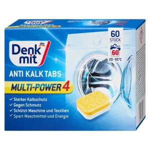 Таблетки від вапняного нальоту для пральної машини Denkmit Anti-Kalk 60 шт