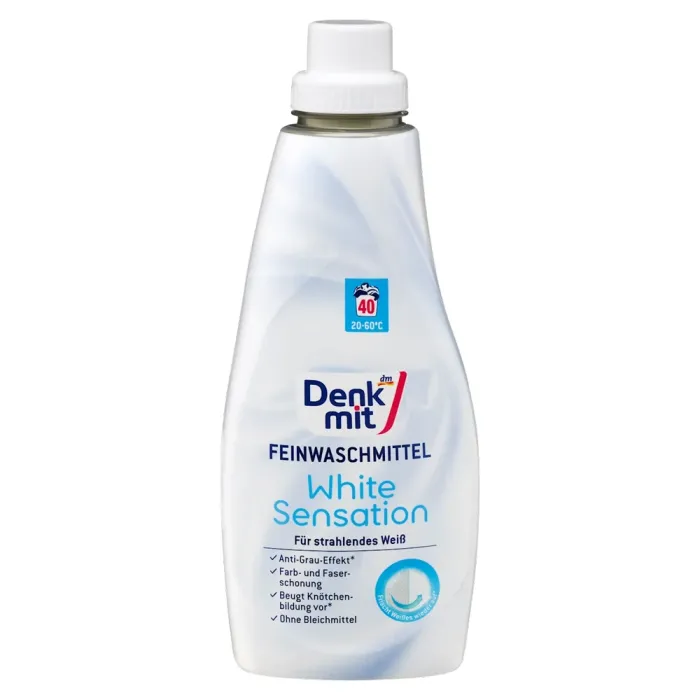 Гель для прання білих речей DenkMit 1 л (40 прань) - Image 1