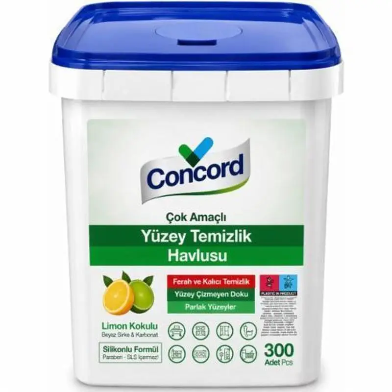 Вологі серветки для прибирання Concord 300 шт - Image 1