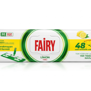 Вологі серветки для підлоги Fairy, Лимон, 50 шт