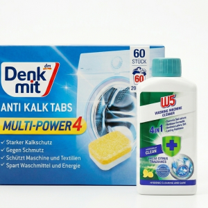 Набір для бездоганної чистоти пральної машини: Denkmit Anti Kalk + W5