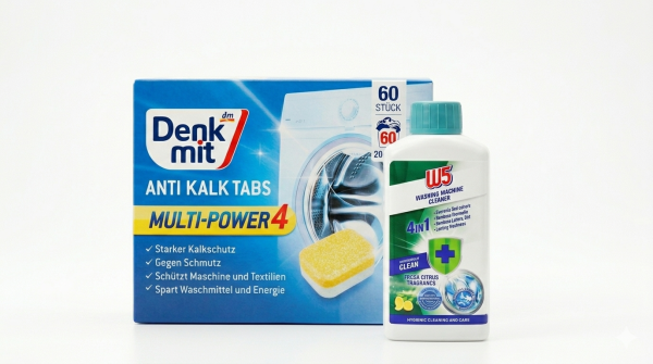 Набір для бездоганної чистоти пральної машини: Denkmit Anti Kalk + W5