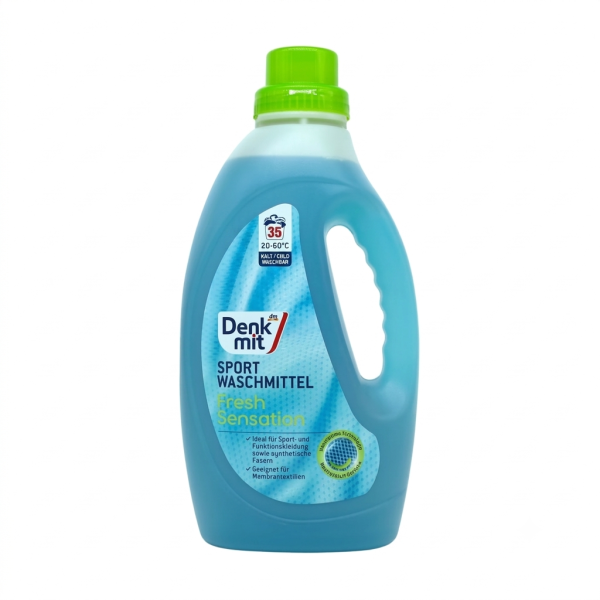 Гель для прання спортивного та функціонального одягу DenkMit Fresh Sensation, 35 циклів прання, 1.5 л