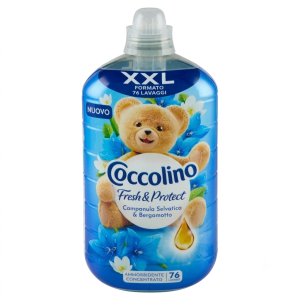 Кондиціонер для прання концентрат COCCOLINO Fresh & Protect Campanula Selvatica & Bergamotto, 1750 мл (76 прань)