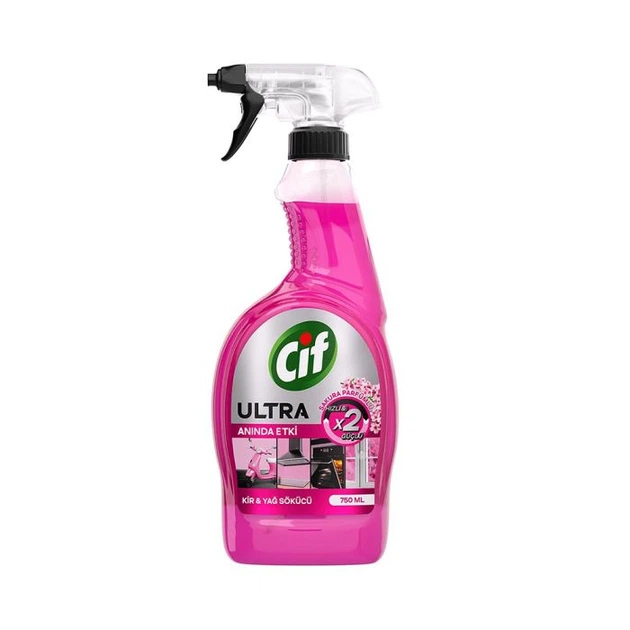 Універсальний знежирювач для кухні Cпрей Cif Ultra Sakura Parfume 750мл - Зображення 1