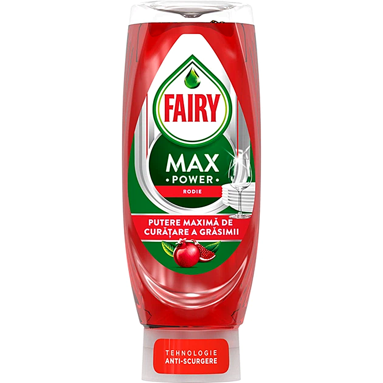 Концентрат засіб для миття посуду Fairy Max Power з ароматом гранату, 545мл - Зображення 1