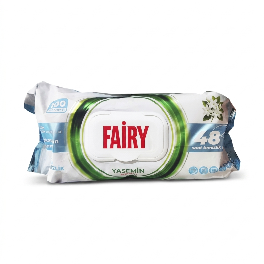 Вологі серветки для прибирання з ароматом жасмину Fairy Жасмин 100 шт - Зображення 1